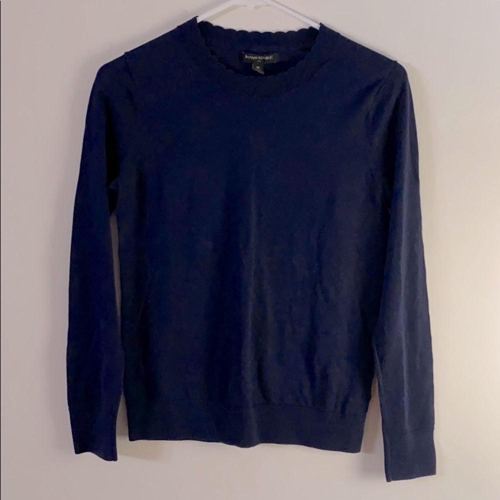 Banana Republic Navy cotton sweater